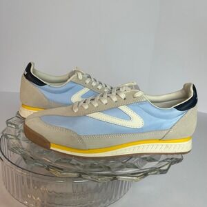 Tretorn Rawlins2 Women's Sneakers Light Blue Beige‎ Suede Leather Size 7M